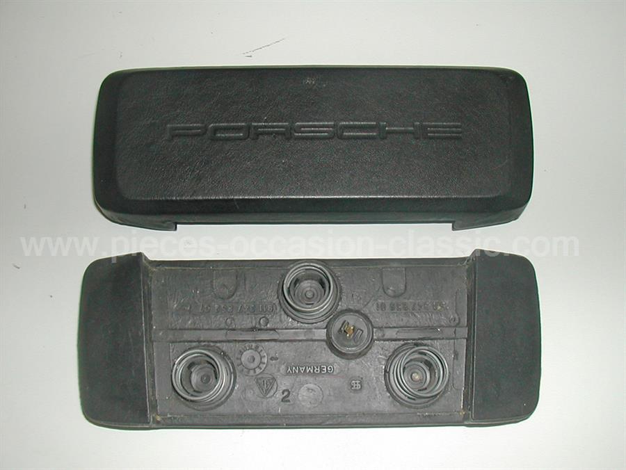 Cache central volant noir Porsche